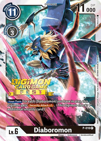 Diaboromon [P-016] (Digimon Card Game Fest 2022) [Promotional Cards] | The Time Vault CA