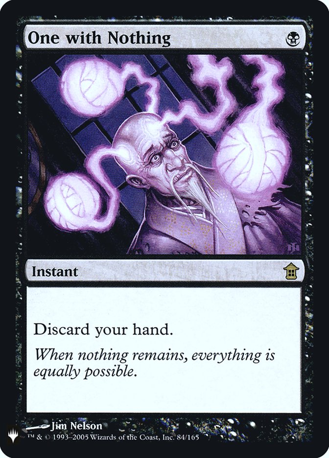 One with Nothing [Mystery Booster] | The Time Vault CA