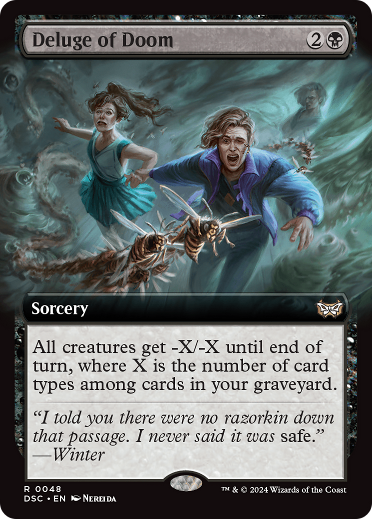 Deluge of Doom (Extended Art) [Duskmourn: House of Horror Commander] | The Time Vault CA