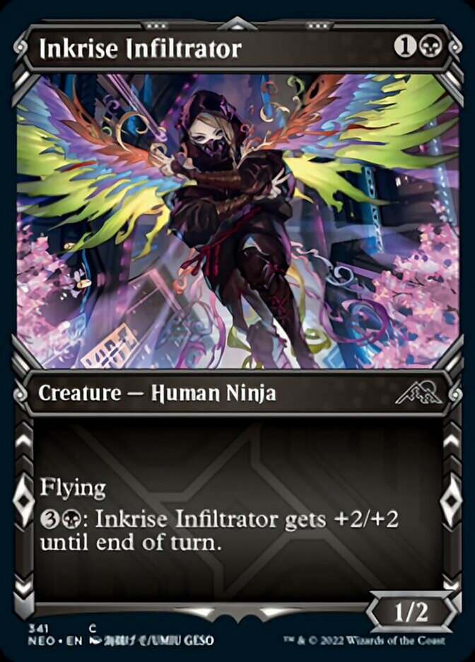 Inkrise Infiltrator (Showcase Ninja) [Kamigawa: Neon Dynasty] | The Time Vault CA