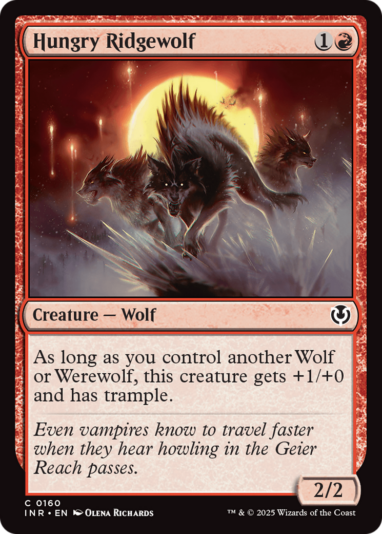 Hungry Ridgewolf [Innistrad Remastered] | The Time Vault CA