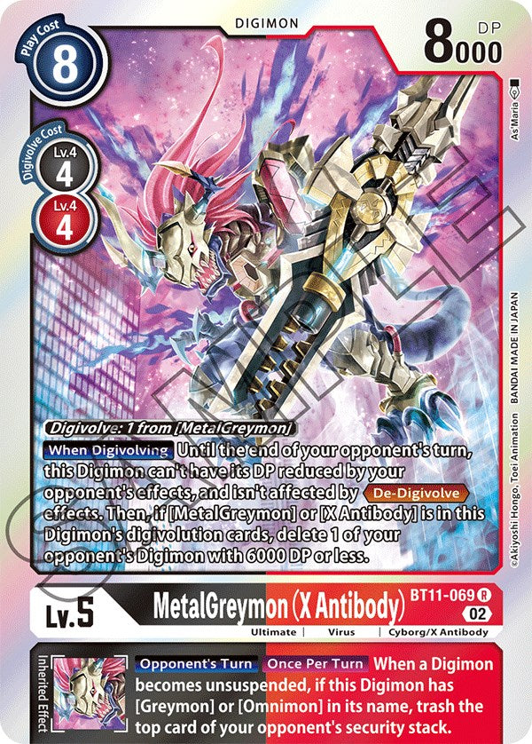 MetalGreymon (X Antibody) [BT11-069] [Dimensional Phase] | The Time Vault CA