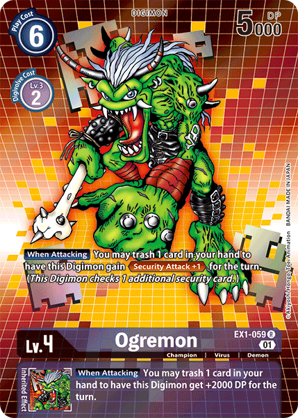 Ogremon [EX1-059] (Alternate Art) [Classic Collection] | The Time Vault CA