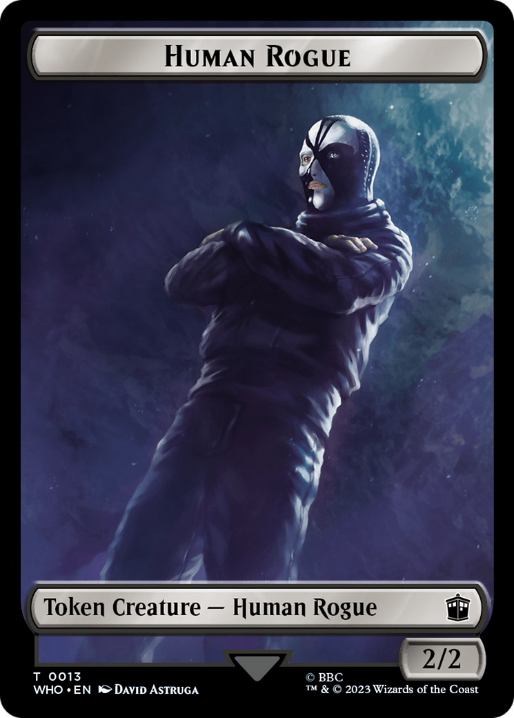 Human Rogue // Clue (0021) Double-Sided Token [Doctor Who Tokens] | The Time Vault CA