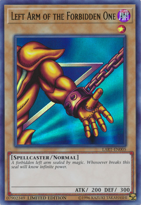 Left Arm of the Forbidden One [LART-EN005] Ultra Rare | The Time Vault CA