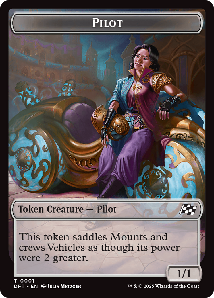 Vehicle // Pilot Double-Sided Token [Aetherdrift Tokens] | The Time Vault CA