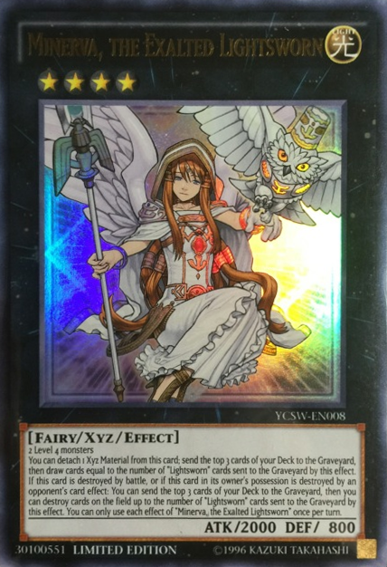 Minerva, the Exalted Lightsworn [YCSW-EN008] Ultra Rare | The Time Vault CA