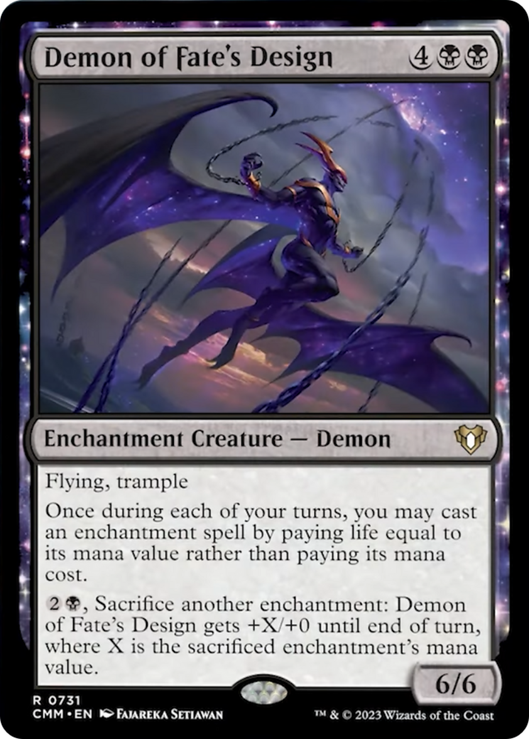 Demon of Fate's Design [Commander Masters] | The Time Vault CA