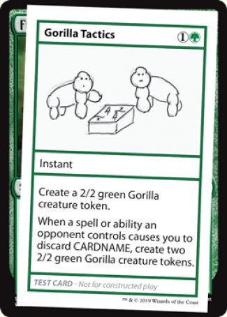 Gorilla Tactics (2021 Edition) [Mystery Booster Playtest Cards] | The Time Vault CA