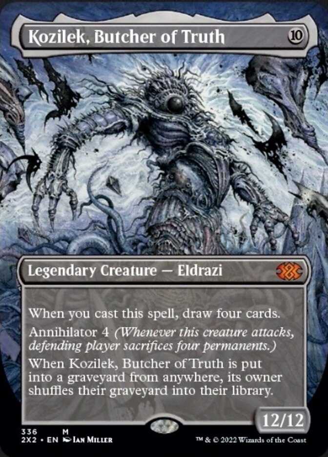 Kozilek, Butcher of Truth (Borderless Alternate Art) [Double Masters 2022] | The Time Vault CA
