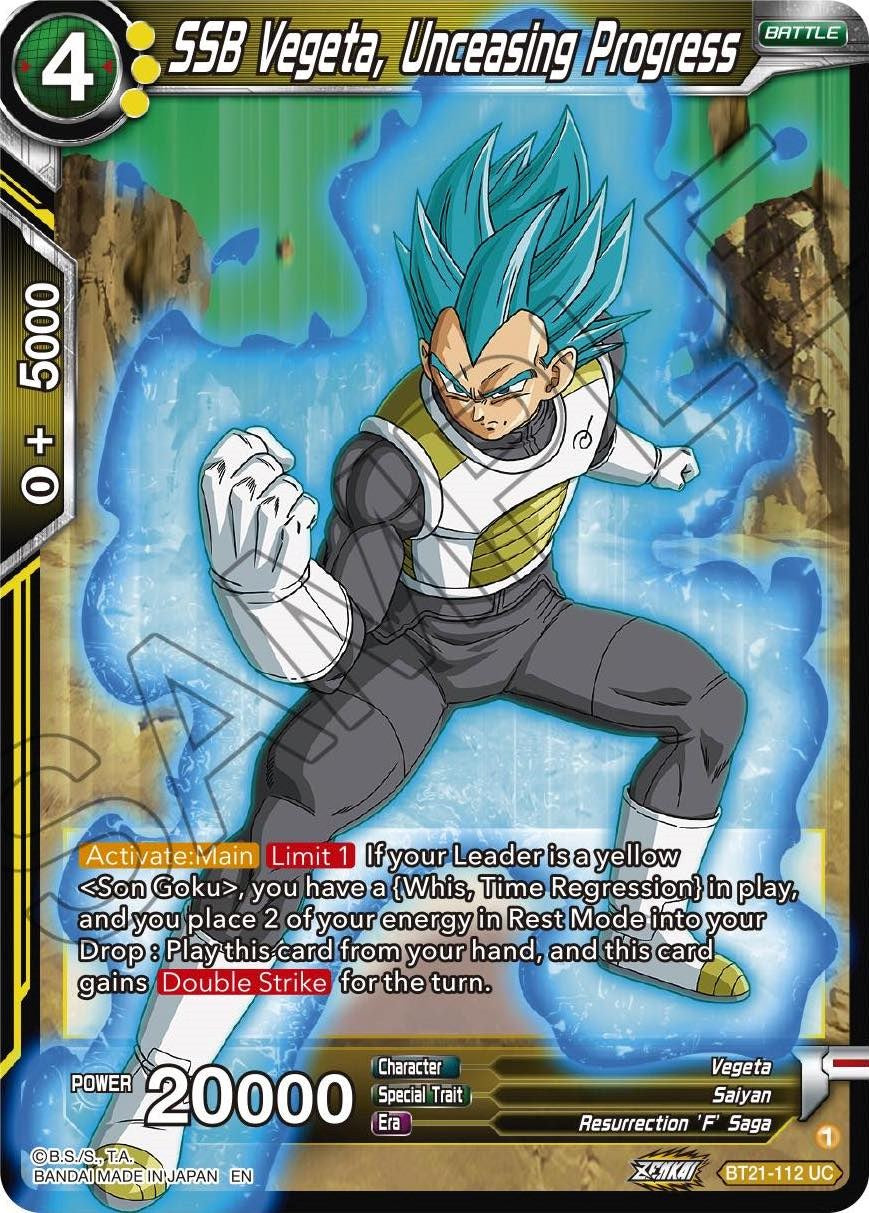 SSB Vegeta, Unceasing Progress (BT21-112) [Wild Resurgence] | The Time Vault CA