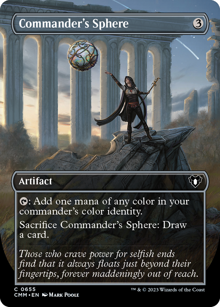 Commander's Sphere (Borderless Alternate Art) [Commander Masters] | The Time Vault CA