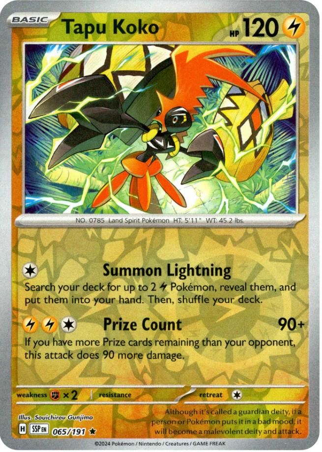 Tapu Koko (065/191) [Scarlet & Violet: Surging Sparks] | The Time Vault CA