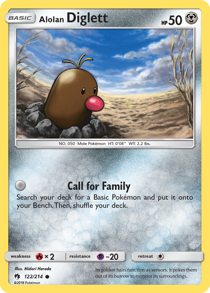 Alolan Diglett (122/214) [Sun & Moon: Lost Thunder] | The Time Vault CA