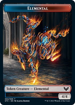 Elemental // Pest Double-Sided Token [Strixhaven: School of Mages Tokens] | The Time Vault CA