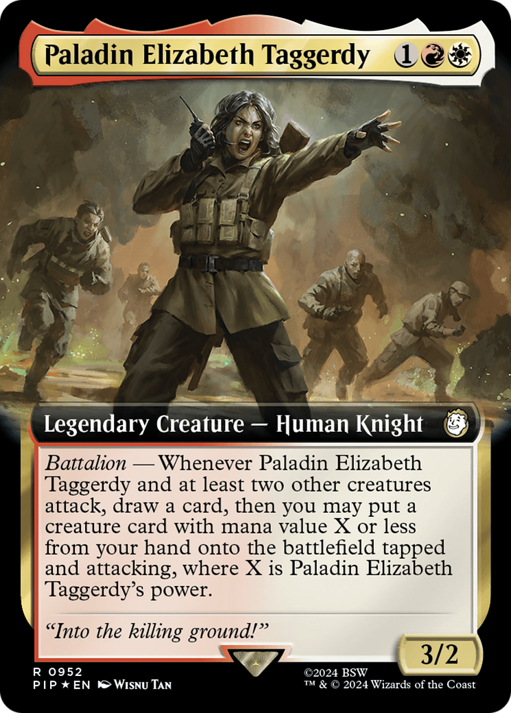 Paladin Elizabeth Taggerdy (Extended Art) (Surge Foil) [Fallout] | The Time Vault CA