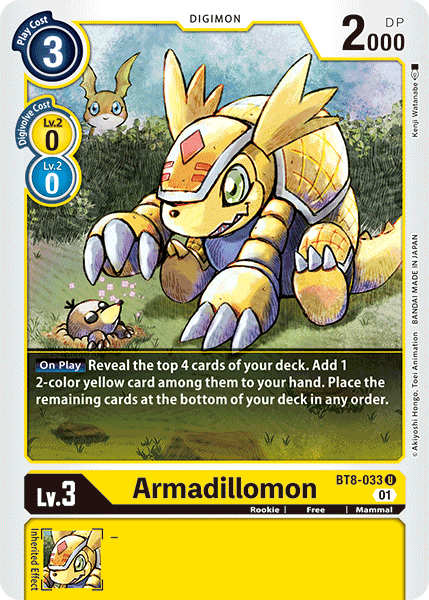 Armadillomon [BT8-033] [New Awakening] | The Time Vault CA