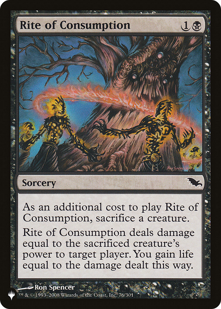 Rite of Consumption [The List] | The Time Vault CA