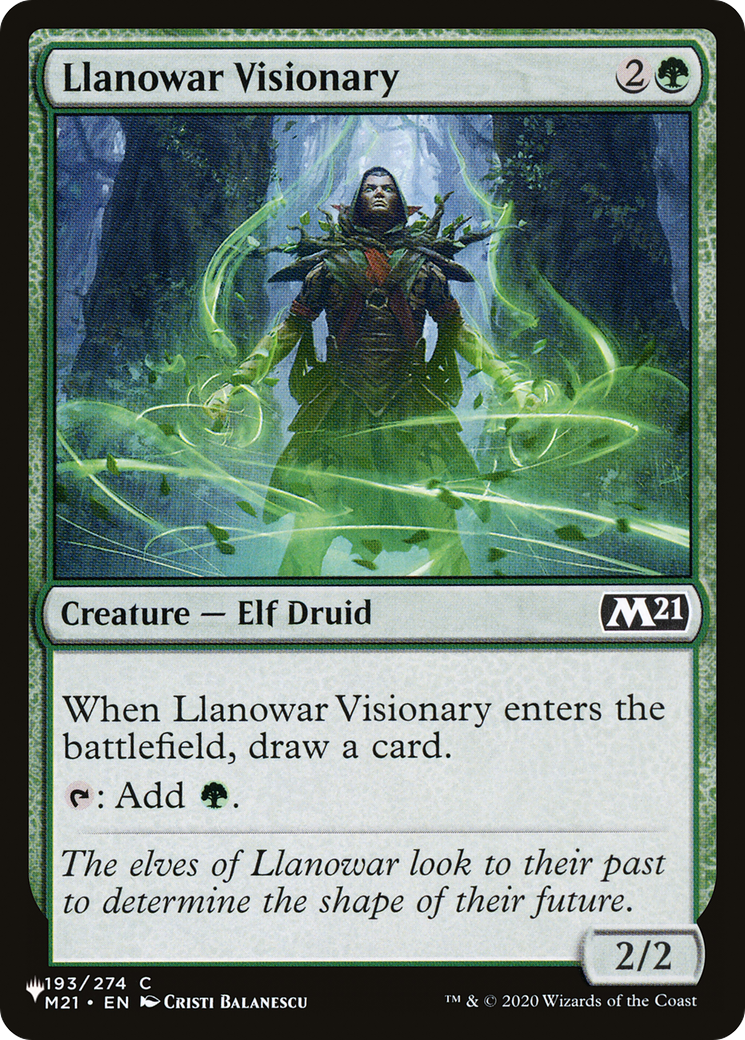 Llanowar Visionary [The List] | The Time Vault CA