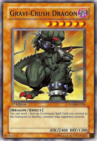 Gravi-Crush Dragon [FOTB-EN030] Common | The Time Vault CA