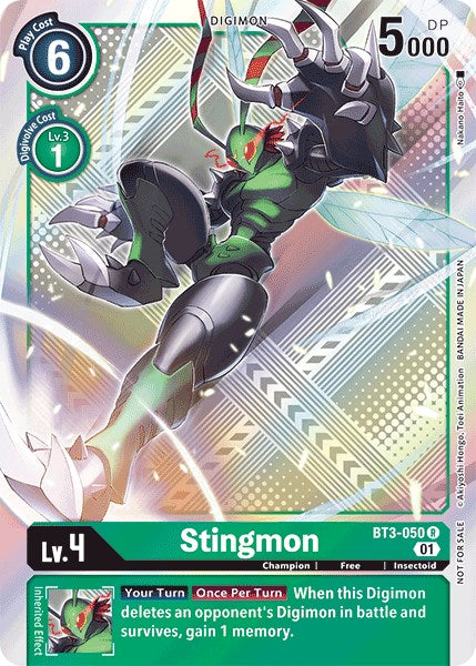 Stingmon [BT3-050] (Official Tournament Pack Vol.4) [Release Special Booster Promos] | The Time Vault CA