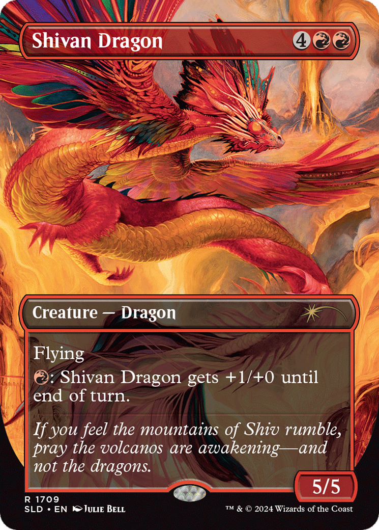 Shivan Dragon (Rainbow Foil) [Secret Lair Drop Series] | The Time Vault CA