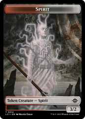 Vampire // Spirit Double-Sided Token [The Lost Caverns of Ixalan Tokens] | The Time Vault CA