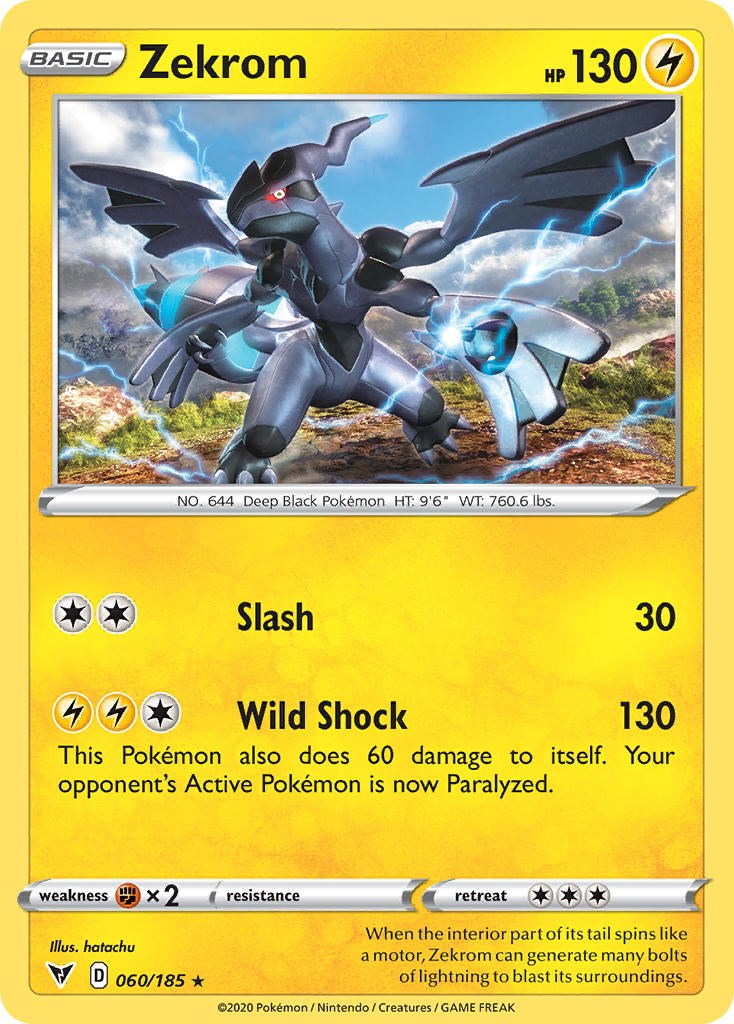 Zekrom (060/185) (Cosmos Holo) [Sword & Shield: Black Star Promos] | The Time Vault CA