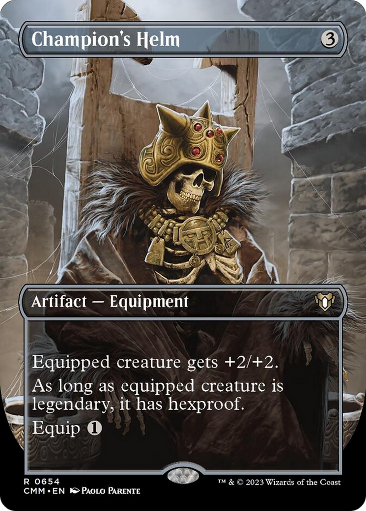 Champion's Helm (Borderless Alternate Art) [Commander Masters] | The Time Vault CA