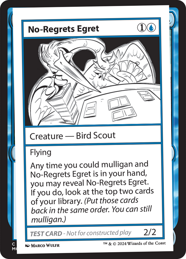 No-Regrets Egret [Mystery Booster 2 Playtest Cards] | The Time Vault CA