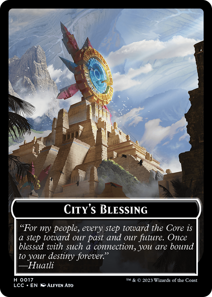 City's Blessing // Vampire (0004) Double-Sided Token [The Lost Caverns of Ixalan Commander Tokens] | The Time Vault CA