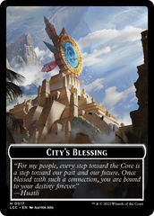 City's Blessing // Pirate (0005) Double-Sided Token [The Lost Caverns of Ixalan Commander Tokens] | The Time Vault CA