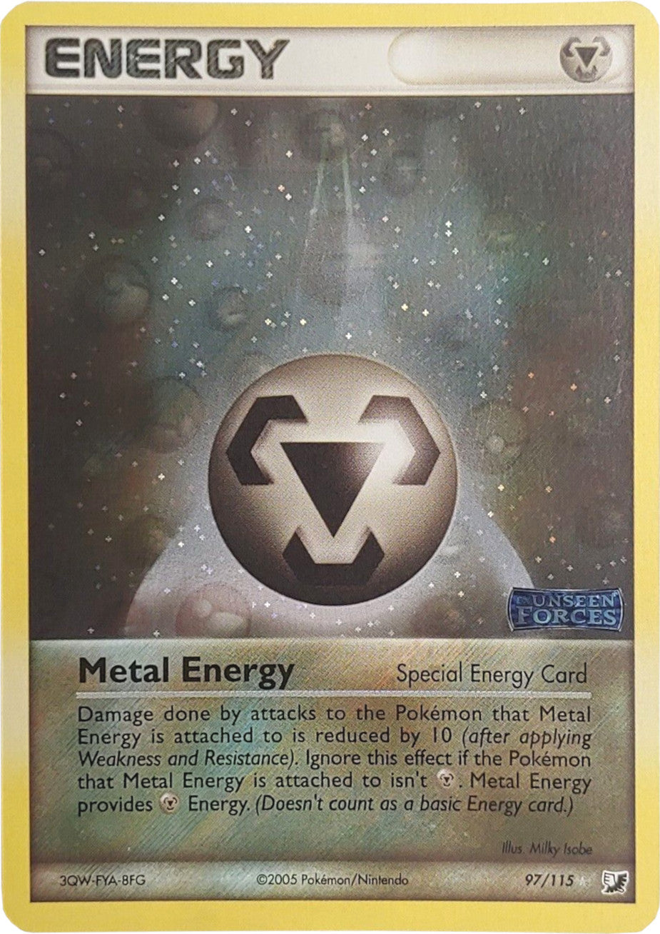 Metal Energy (97/115) (Stamped) [EX: Unseen Forces] | The Time Vault CA