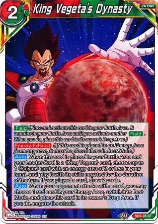 King Vegeta's Dynasty (SD9-05) [Assault of the Saiyans] | The Time Vault CA