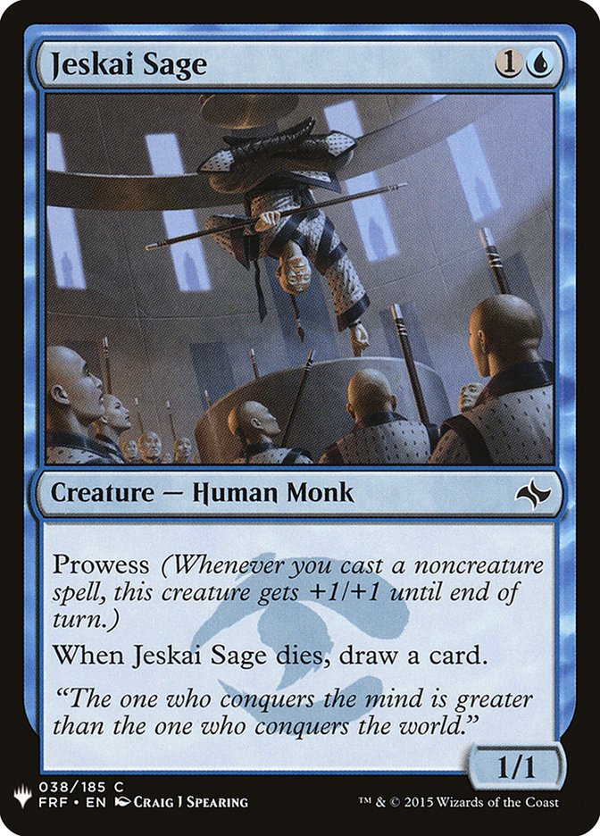 Jeskai Sage [Mystery Booster] | The Time Vault CA