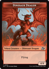 Dinosaur Dragon // Treasure Double-Sided Token [Aetherdrift Tokens] | The Time Vault CA