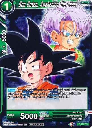 Son Goten, Awakening the Beast (P-179) [Promotion Cards] | The Time Vault CA