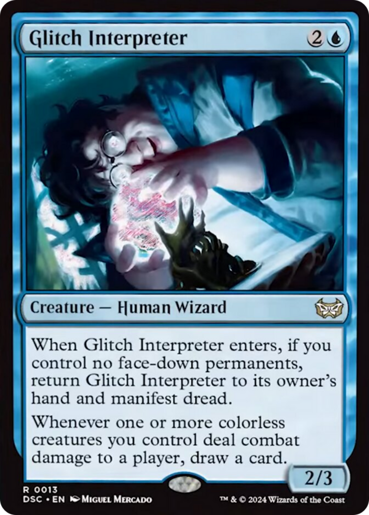 Glitch Interpreter (Extended Art) [Duskmourn: House of Horror Commander] | The Time Vault CA