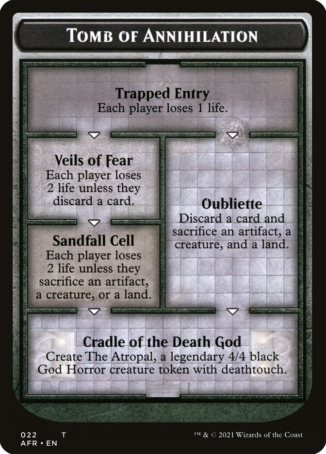 Dungeon of the Mad Mage // Tomb of Annihilation Double-Sided Token [Dungeons & Dragons: Adventures in the Forgotten Realms Tokens] | The Time Vault CA