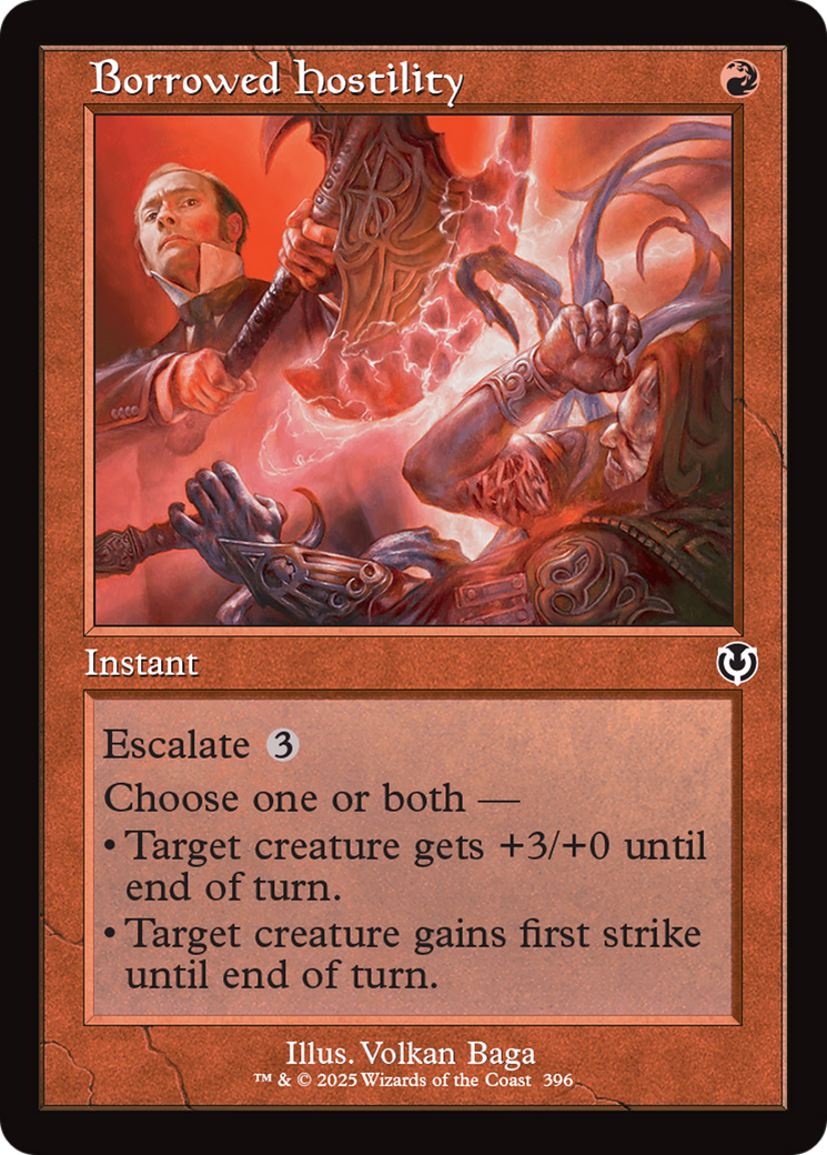 Borrowed Hostility (Retro Frame) [Innistrad Remastered] | The Time Vault CA