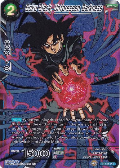 Goku Black, Unforeseen Darkness (Collector's Selection Vol. 1) (P-124) [Promotion Cards] | The Time Vault CA