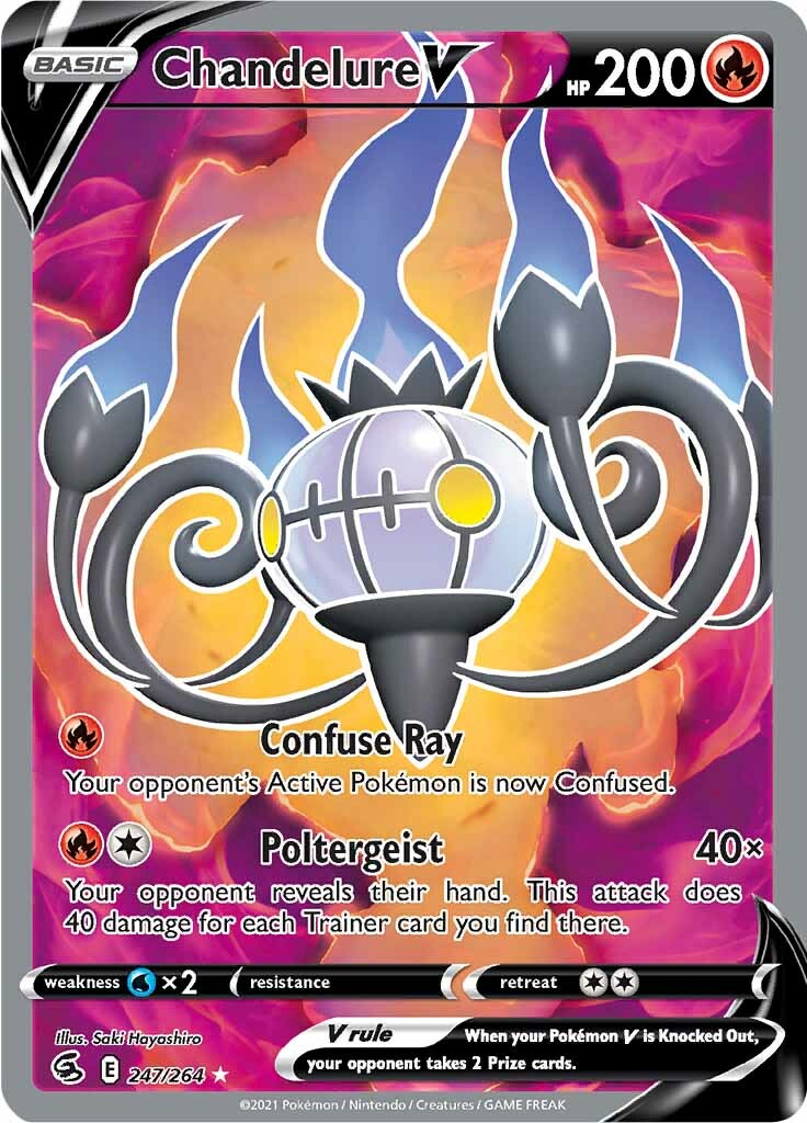 Chandelure V (247/264) [Sword & Shield: Fusion Strike] | The Time Vault CA