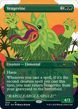Vengevine (Borderless) [Secret Lair Drop Series] | The Time Vault CA