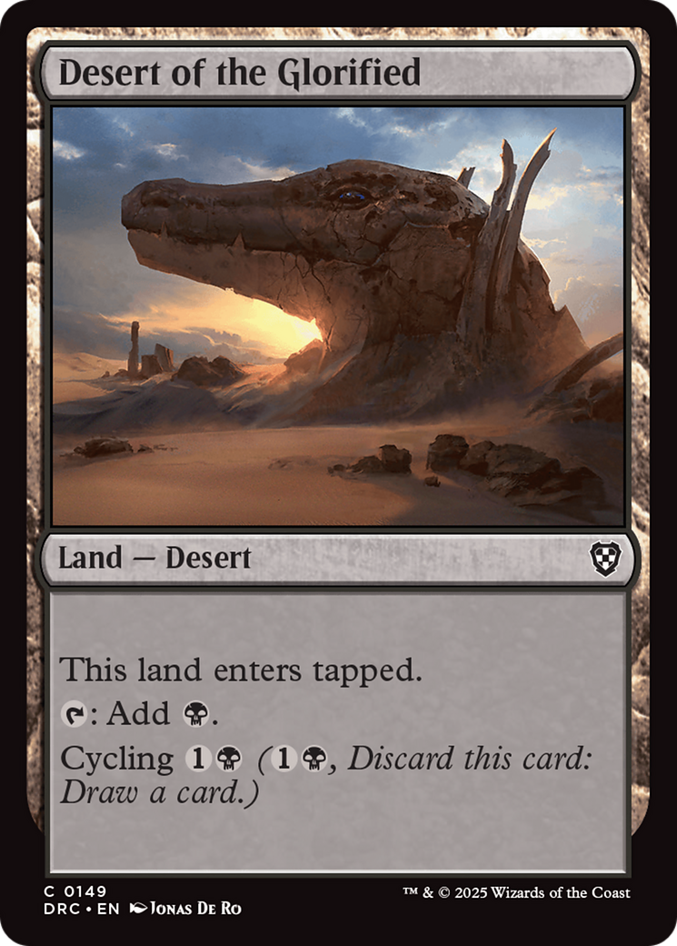 Desert of the Glorified [Aetherdrift Commander] | The Time Vault CA