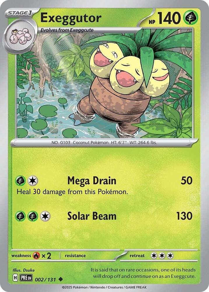 Exeggutor (002/131) [Scarlet & Violet: Prismatic Evolutions] | The Time Vault CA
