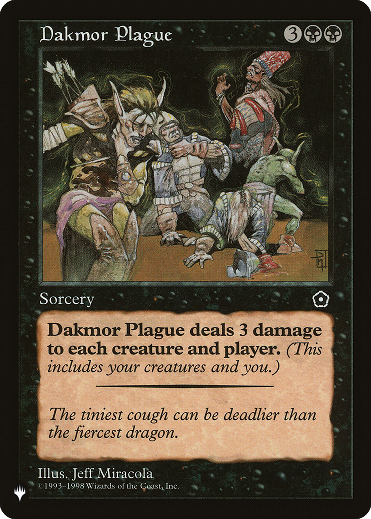 Dakmor Plague [The List] | The Time Vault CA