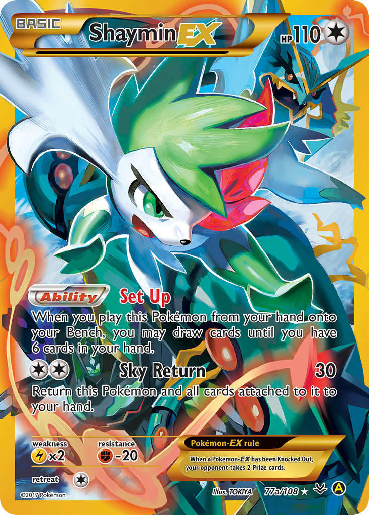 Shaymin EX (77a/108) [Alternate Art Promos] | The Time Vault CA