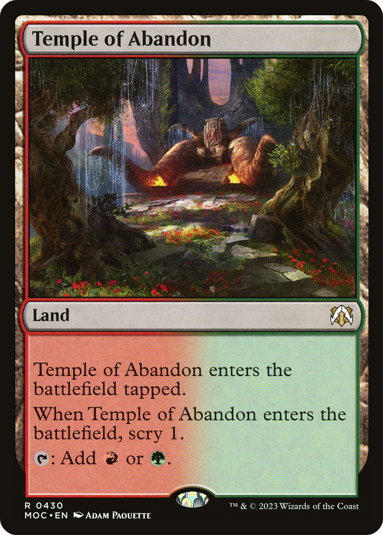 Temple of Abandon [March of the Machine Commander] | The Time Vault CA