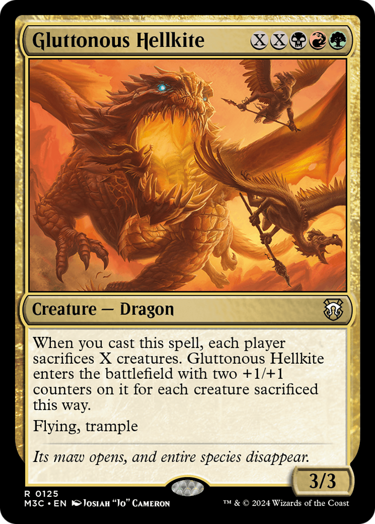 Gluttonous Hellkite [Modern Horizons 3 Commander] | The Time Vault CA