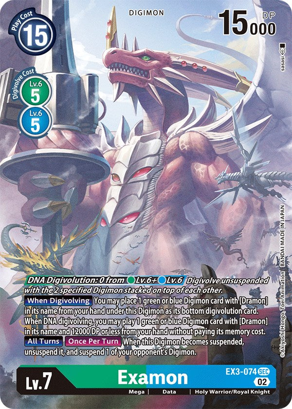 Examon [EX3-074] (Alternate Art) [Draconic Roar] | The Time Vault CA